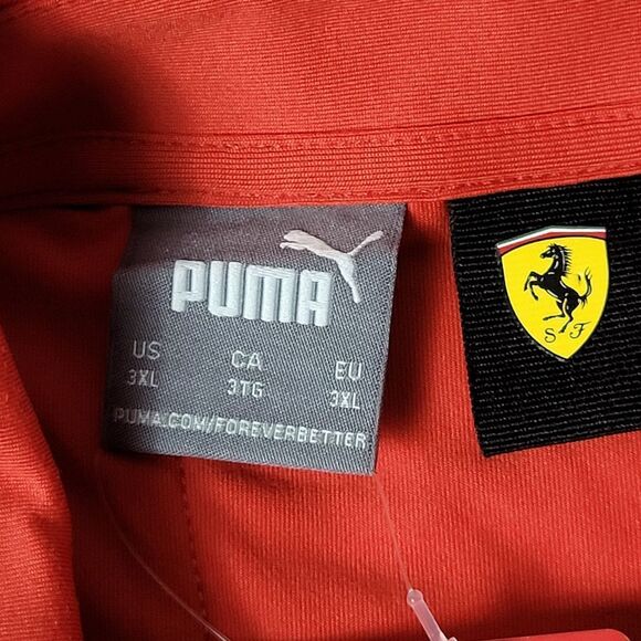 Ferrari F1 2024 Puma Pro Team Issue Men's Size 3XL Short Sleeve Polo Shirt Rare - Picture 4 of 14